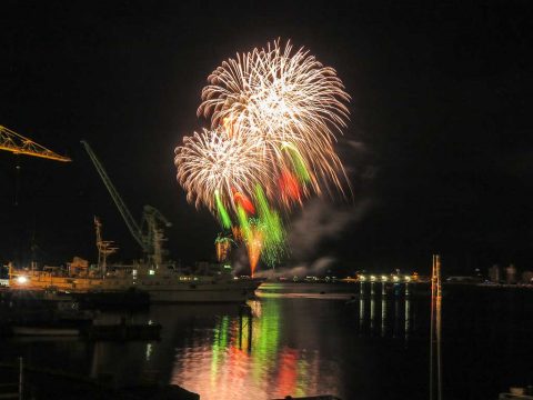 みなと祭花火