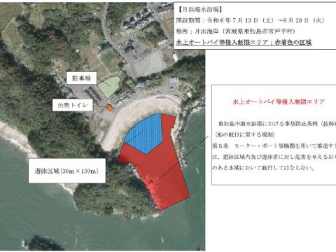 海水浴場への接近について